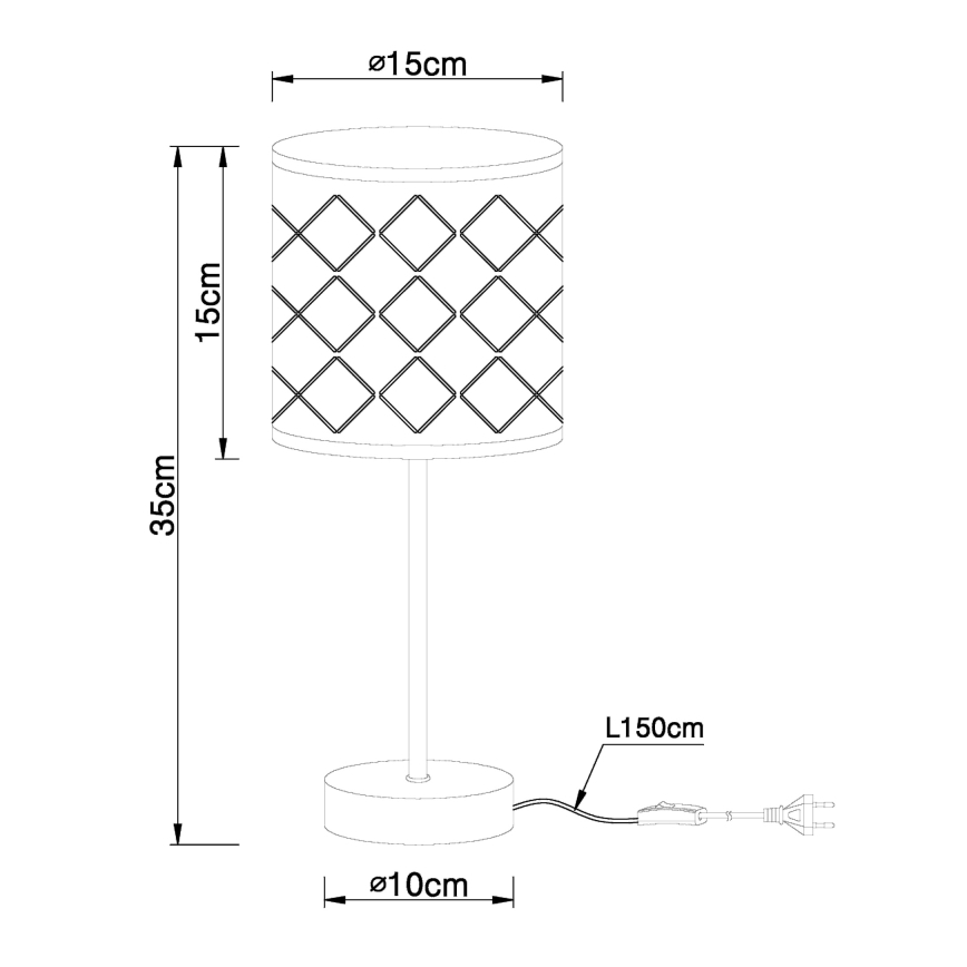 Globo - Lampe de table 1xE14/40W/230V
