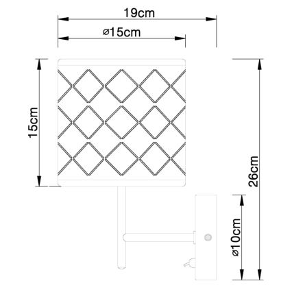 Globo - Applique murale 1xE14/40W/230V