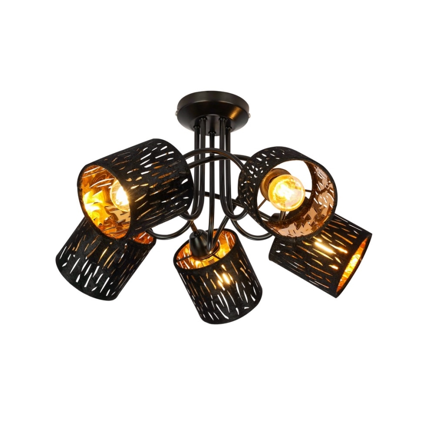 GLOBO 15264-5D - Lustre plafonnier TUXON 5xE14/25W/230V