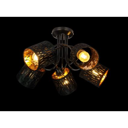 GLOBO 15264-5D - Lustre plafonnier TUXON 5xE14/25W/230V