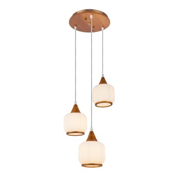Globo 15308-3H - Suspension avec fil MISSA 3xE27/60W/230V