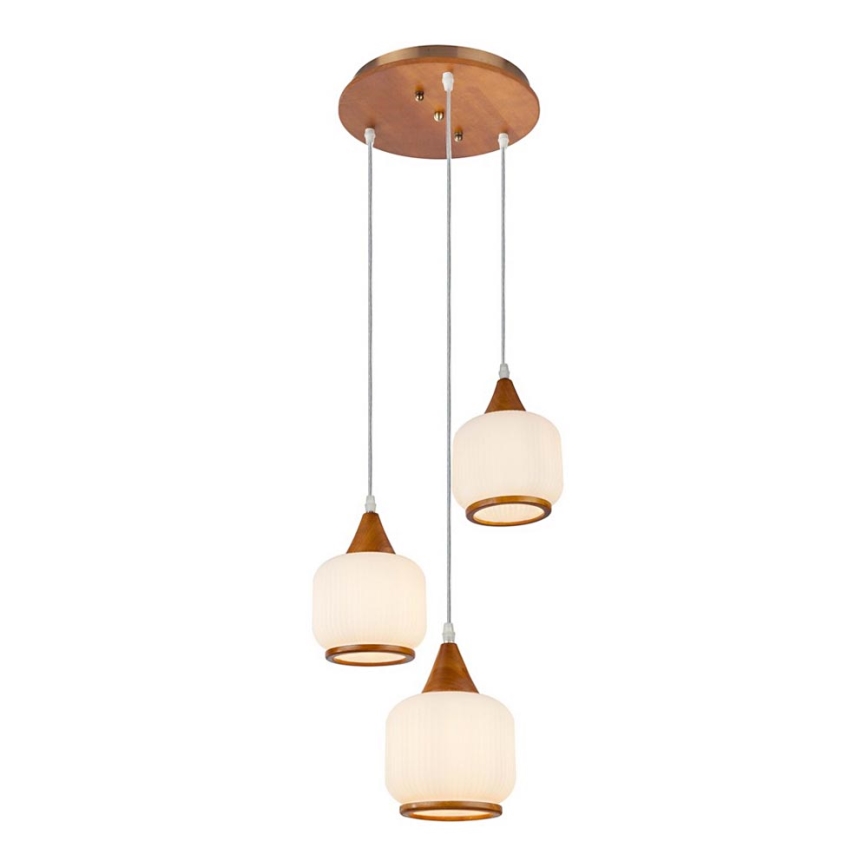 Globo 15308-3H - Suspension avec fil MISSA 3xE27/60W/230V