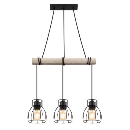 Globo - Suspension filaire 3xE27/40W/230V