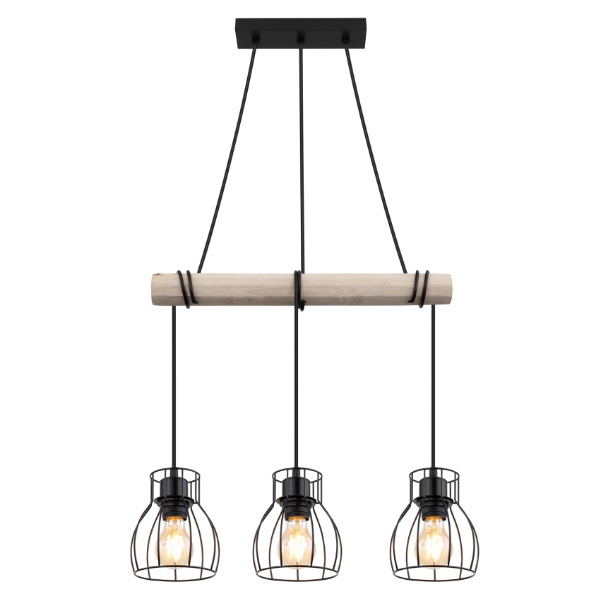 Globo - Suspension filaire 3xE27/40W/230V