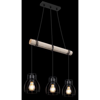 Globo - Suspension filaire 3xE27/40W/230V
