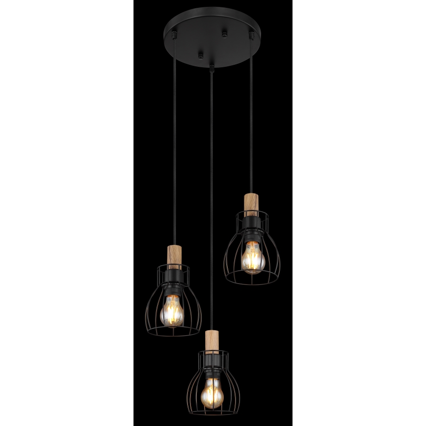 Globo - Suspension filaire 3xE27/40W/230V