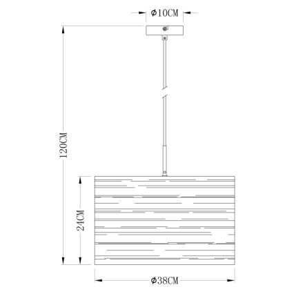 Globo 15341 - Suspension avec fil BARCA 1xE27/40W/230V