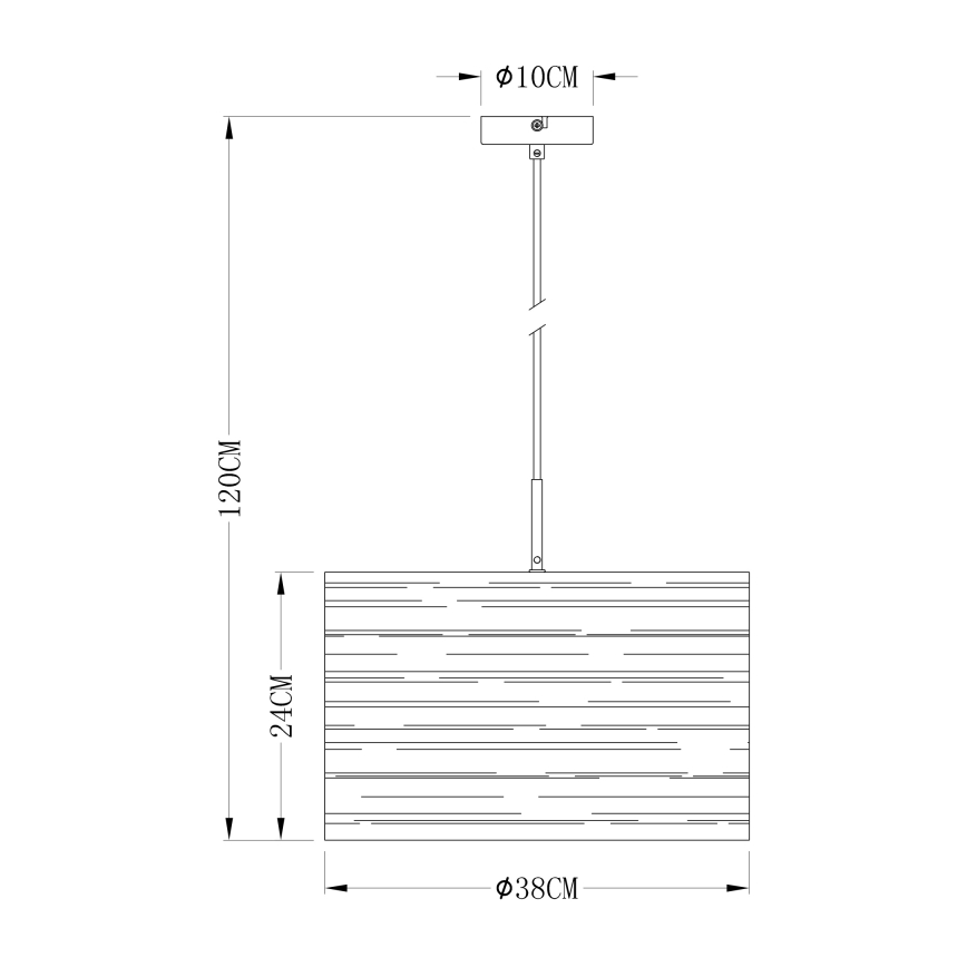 Globo 15341 - Suspension avec fil BARCA 1xE27/40W/230V