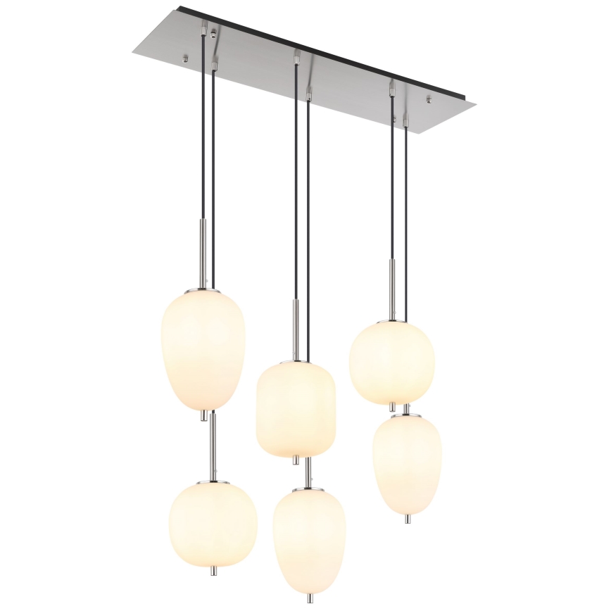 Globo - Suspension filaire 6xE14/40W/230V chrome brillant