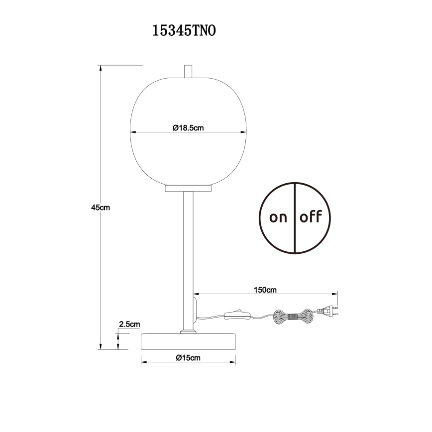 Globo - Lampe de table 1xE14/40W/230V chrome mat