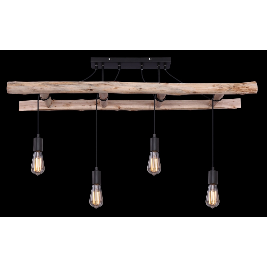 Globo - Suspension filaire 4xE27/60W/230V