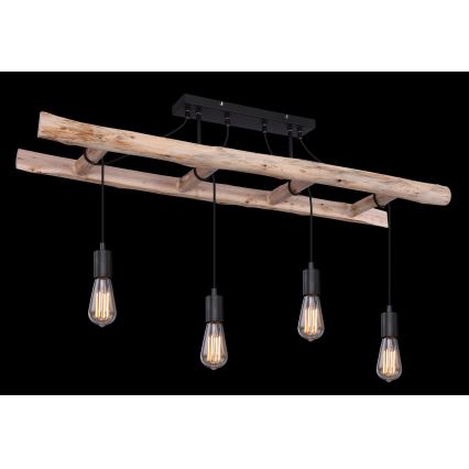 Globo - Suspension filaire 4xE27/60W/230V