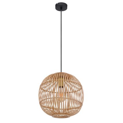 Globo - Suspension filaire 1xE27/60W/230V bambou