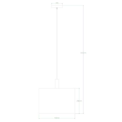 Globo - Suspension fil 1xE27/40W/230V