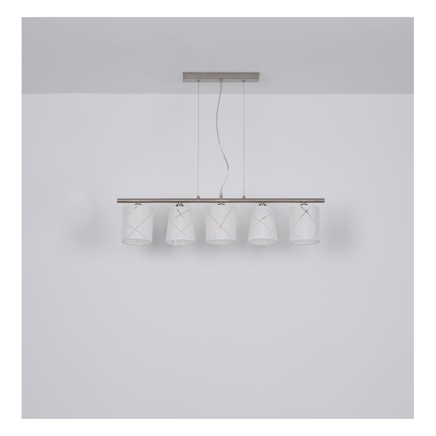Globo - Suspension filaire 5xE14/25W/230V