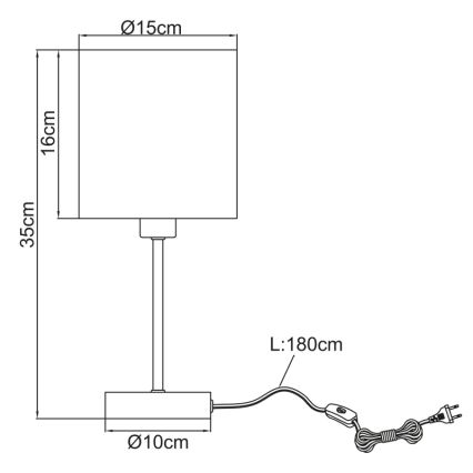 Globo - Lampe de table 1xE14/25W/230V