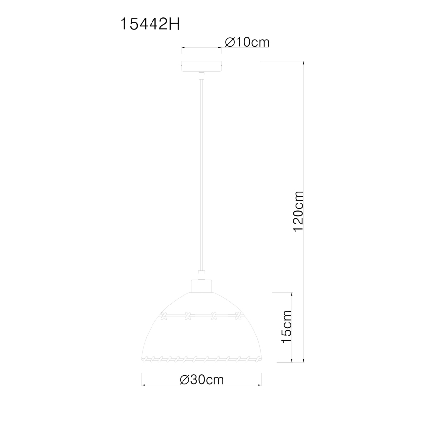 Globo - Suspension filaire 1xE27/60W/230V