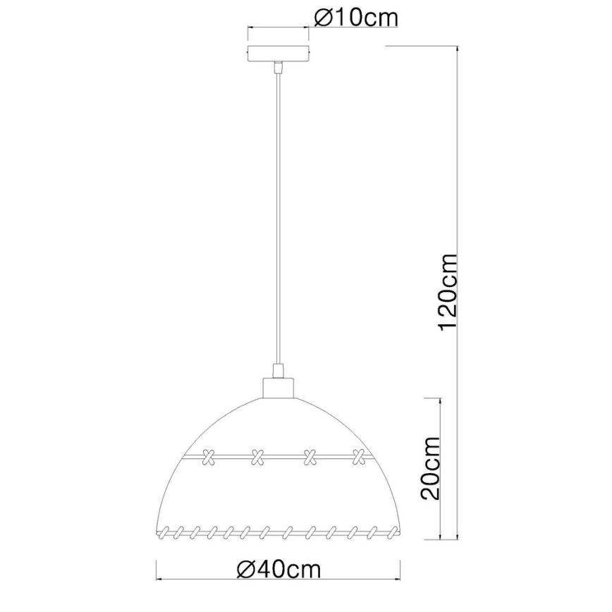 Globo - Suspension filaire 1xE27/60W/230V