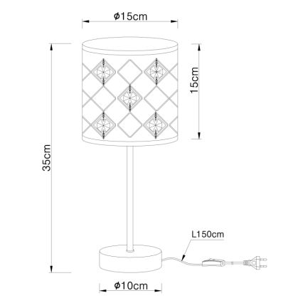 Globo - Lampe de table 1xE14/40W/230V