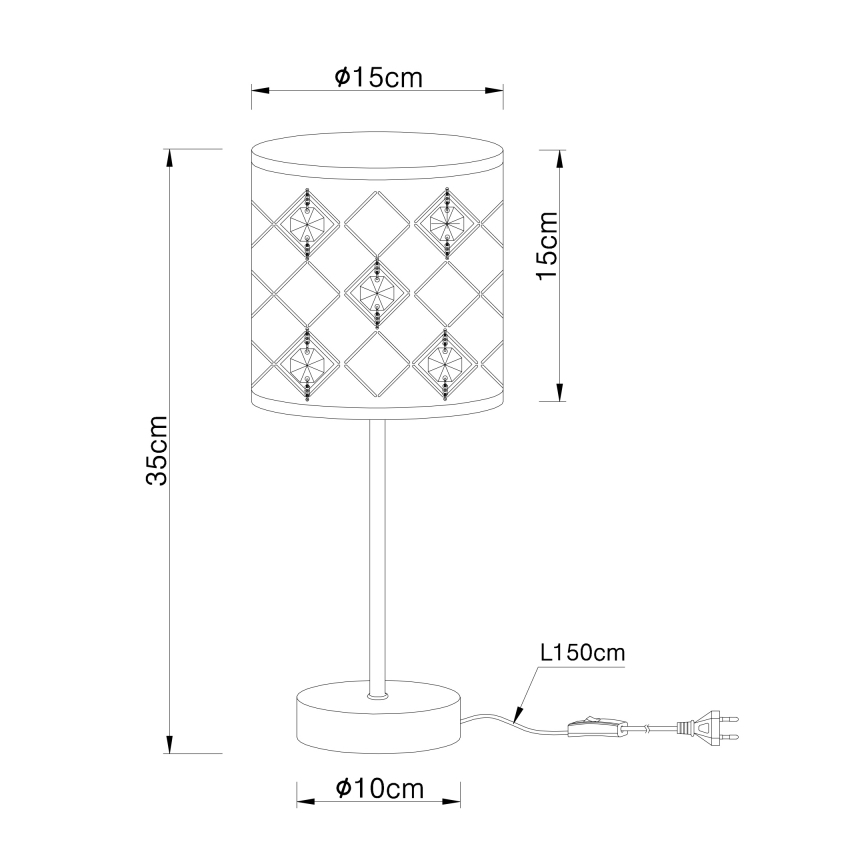 Globo - Lampe de table 1xE14/40W/230V