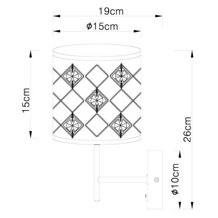 Globo - Applique murale 1xE14/40W/230V