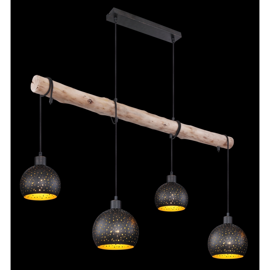 Globo - Suspension filaire 4xE27/40W/230V