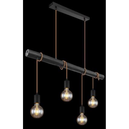 Globo 15459-4H - Suspension filaire LEO 4xE27/60W/230V