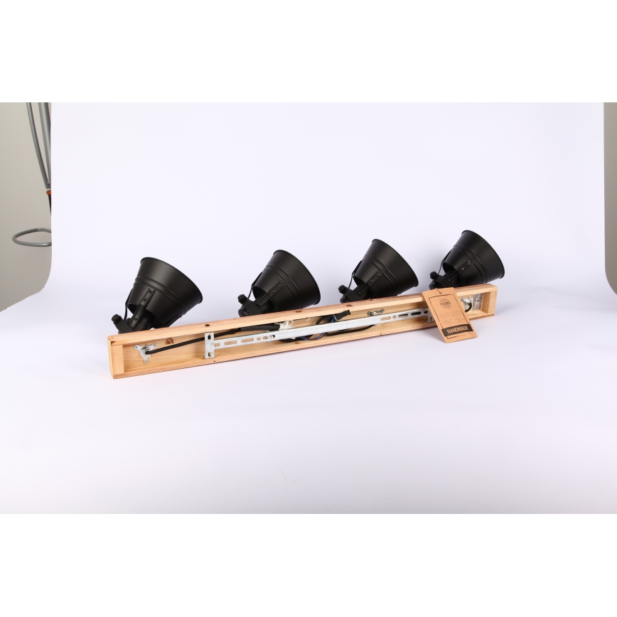 Globo - Spot 4xE27/60W/230V sapin