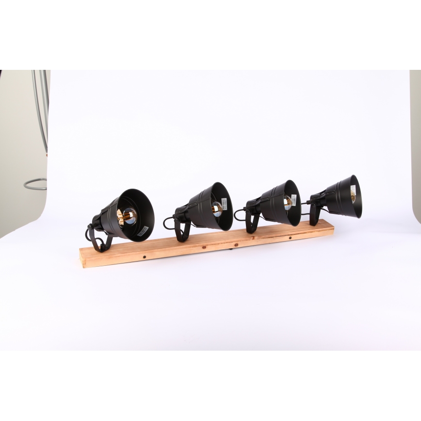 Globo - Spot 4xE27/60W/230V sapin