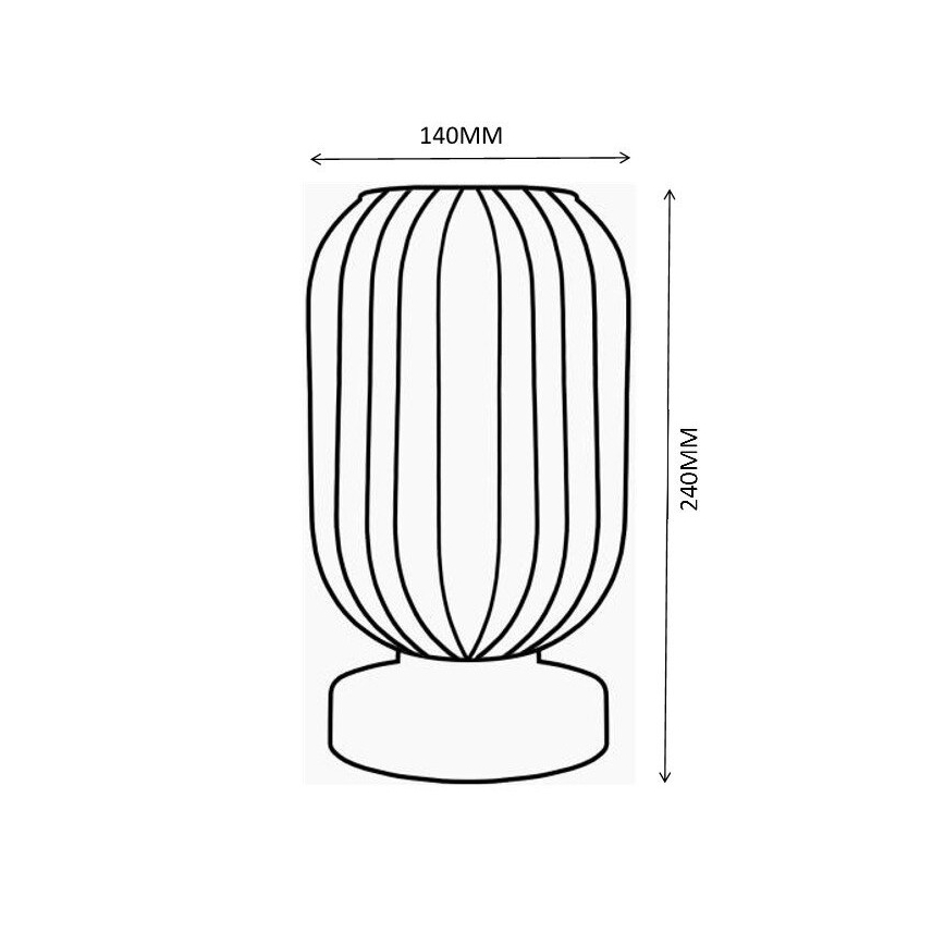 Globo - Lampe de table 1xE27/40W/230V marron