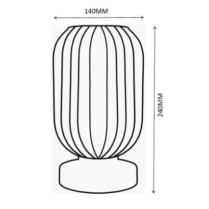Globo - Lampe de table 1xE27/40W/230V vert