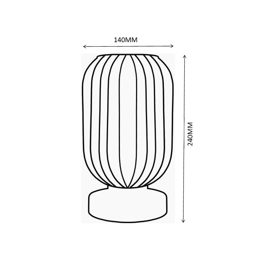 Globo - Lampe de table 1xE27/40W/230V vert