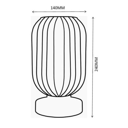 Globo - Lampe de table 1xE27/40W/230V blanc