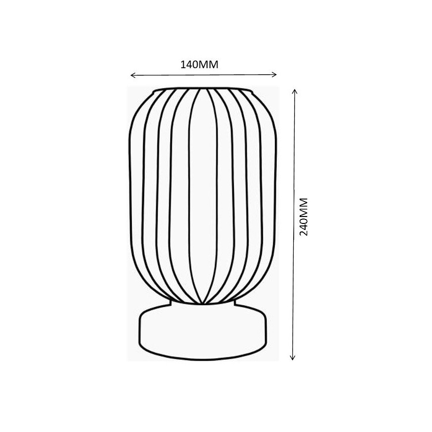 Globo - Lampe de table 1xE27/40W/230V blanc