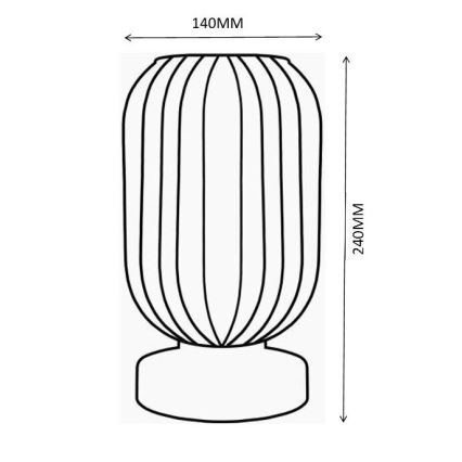 Globo - Lampe de table 1xE27/40W/230V violet