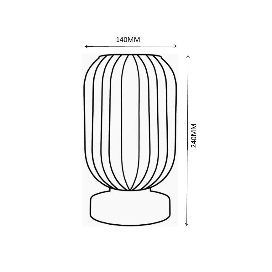 Globo - Lampe de table 1xE27/40W/230V gris