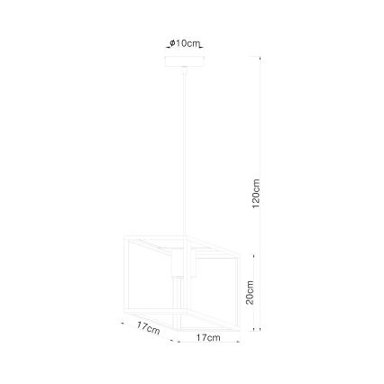 Globo - Suspension filaire 1xE27/60W/230V