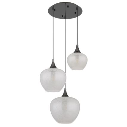 Globo - Suspension filaire 3xE27/40W/230V blanc/anthracite
