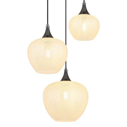 Globo - Suspension filaire 3xE27/40W/230V blanc/anthracite