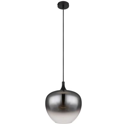Globo - Suspension filaire 1xE27/60W/230V d. 29 cm noir