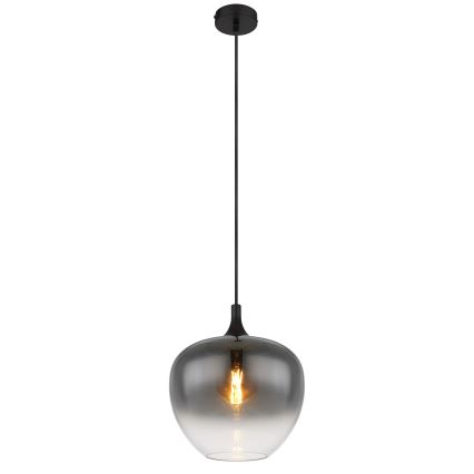Globo - Suspension filaire 1xE27/60W/230V d. 29 cm noir