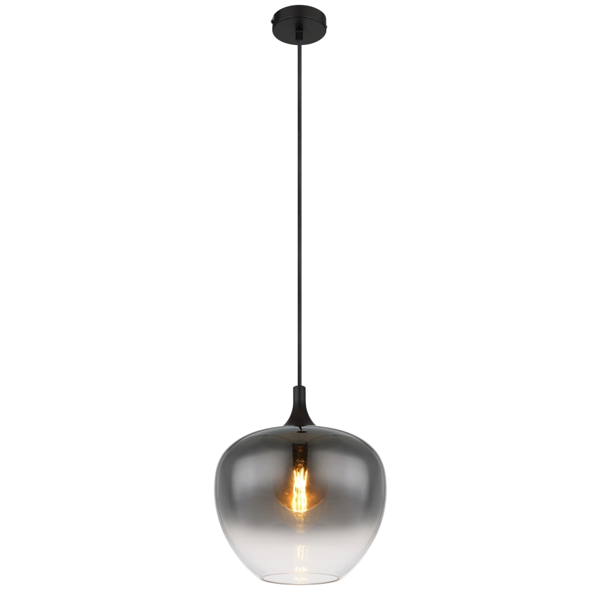 Globo - Suspension filaire 1xE27/60W/230V d. 29 cm noir
