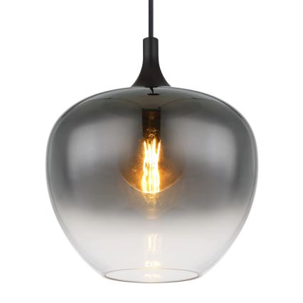 Globo - Suspension filaire 1xE27/60W/230V d. 29 cm noir