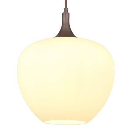 Globo - Suspension filaire 1xE27/60W/230V d. 29 cm blanc/marron