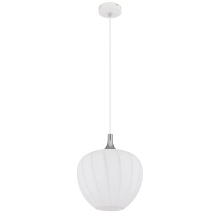 Globo - Suspension filaire 1xE27/60W/230V d. 29 cm blanc