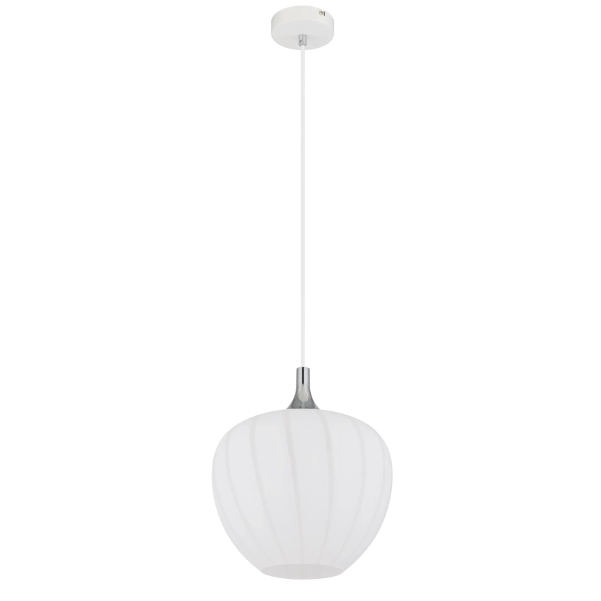 Globo - Suspension filaire 1xE27/60W/230V d. 29 cm blanc