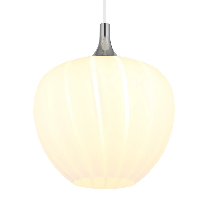 Globo - Suspension filaire 1xE27/60W/230V d. 29 cm blanc