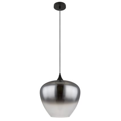 Globo - Suspension filaire 1xE27/60W/230V d. 40 cm noir