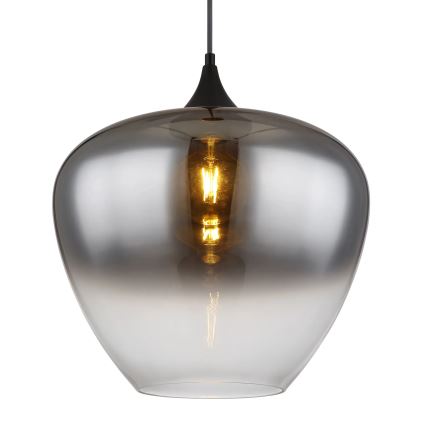 Globo - Suspension filaire 1xE27/60W/230V d. 40 cm noir
