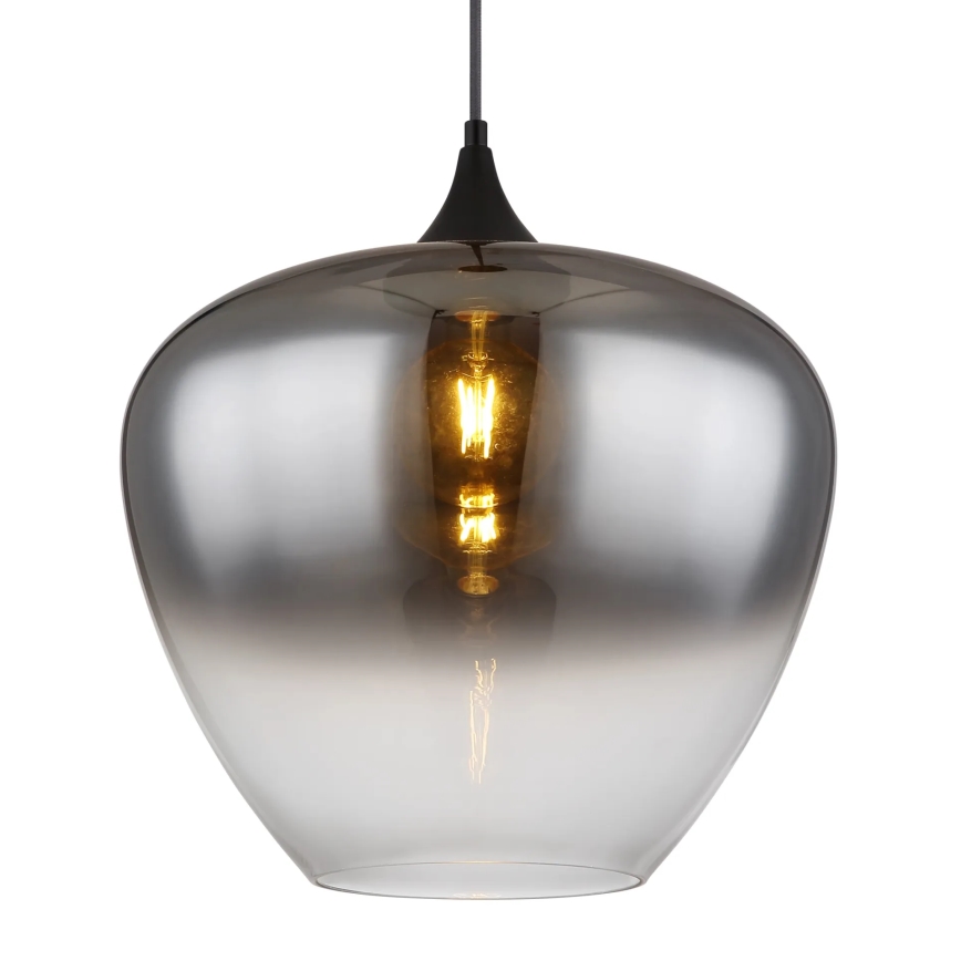 Globo - Suspension filaire 1xE27/60W/230V d. 40 cm noir